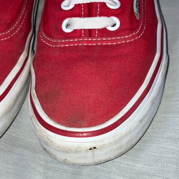 Vans unisex men’s size 6 / women’s 7 1/2 - 24 cms Classic Red Canvas Sneakers - Picture 10 of 15